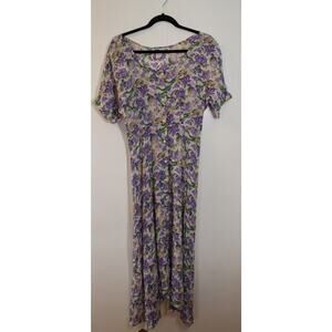 Vintage Cher Jacque Dress Size 2 High Low Button Down (42)